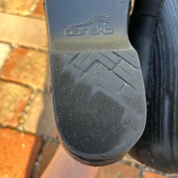 Frankie Dansko Clog Boots Oiled Black Used 38 Womens 8 Bootie Chelsea - Picture 6 of 14